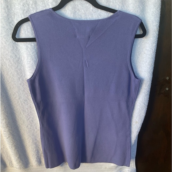 Chico’s Design Apparel Lucie 3 Sleeveless Knit Lilac Glaze; NWT; M/8 - Picture 5 of 10